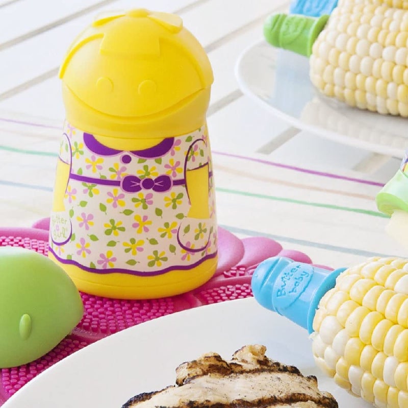 Talisman Designs Girl Keeper & Spreader | Fun & Functional in The Kitchen | Butter Girl for Corn on the Cob | Corn Butter, Spreader | Butter Stick Holder | Yellow - Image 3